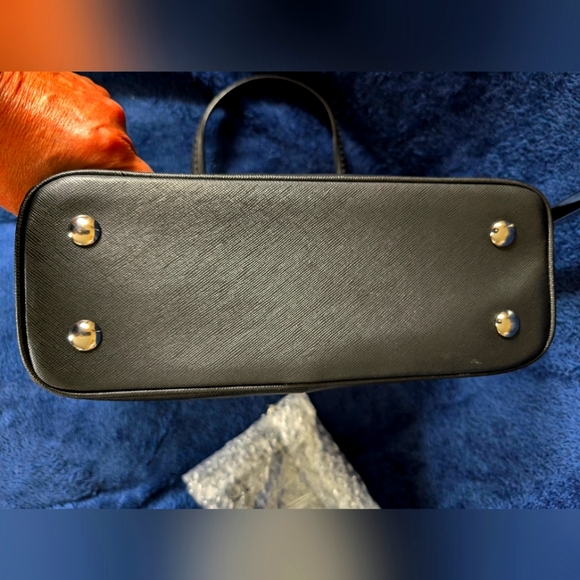 Coach Mini Jordan Carryall Satchel- black Saffiano leather,10x7x4",EUC, ret $299 - Picture 11 of 12